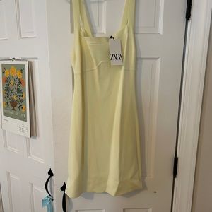 Zara yellow dress